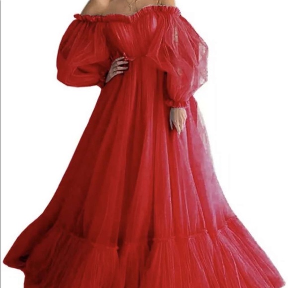 Dresses & Skirts - Red prom gown huge with a train! Size xl-xxl